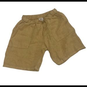 ZARA khaki linen shorts. NWOT